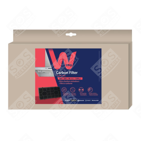 FILTRE CHARBON TYPE 190 D'ORIGINE HOTTE - 484000008578