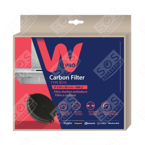 FILTRE À CHARBON D'ORIGINE HOTTE - 484000008579