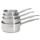 Lot 4 casseroles inox d'origine