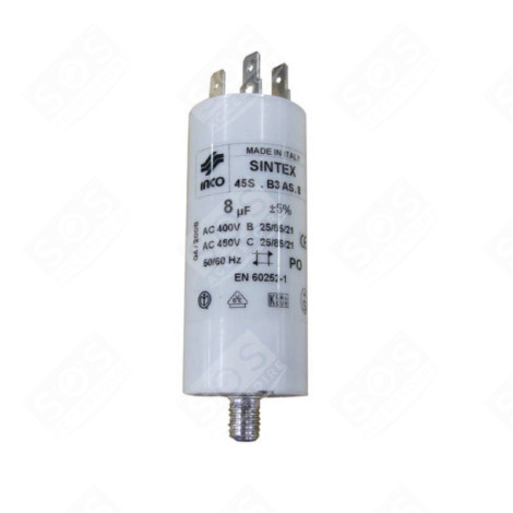 CONDENSATEUR 8MF 450V SÈCHE-LINGE - 481981729146