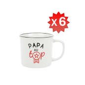 Tasses papa au top x6 d'origine