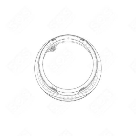 SOUFFLET, JOINT DE HUBLOT D'ORIGINE MACHINE À LAVER, LAVE-LINGE - 858132760105