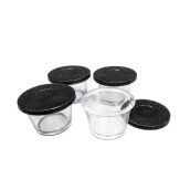 Set de 4 verrines en verre d'origine