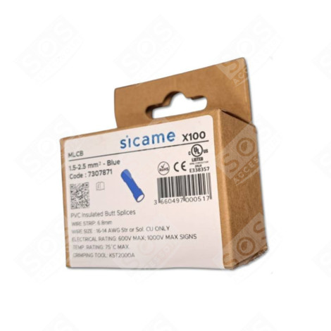 BOÎTE DE 100 MANCHONS BLEU ÉLECTRICITÉ, DOMOTIQUE - 7307871
