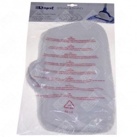 LOT DE 4 CHIFFONS MICROFIBRES ASPIRATEUR - 0350001