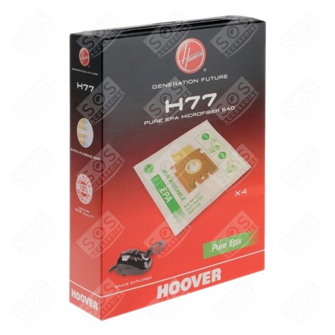 BOITE DE 4 SACS MICROFIBRE H77 ASPIRATEUR - 35601734