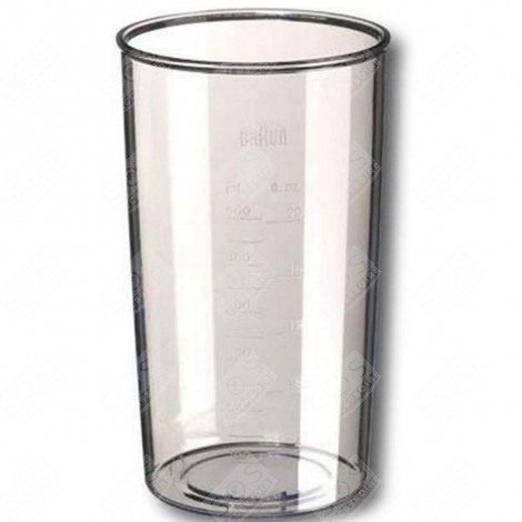 BOL HACHOIR TRANSPARENT HAUT 500ML NU (SANS COUVERCLE) ROBOT MÉNAGER - BR67050132, AS00004187
