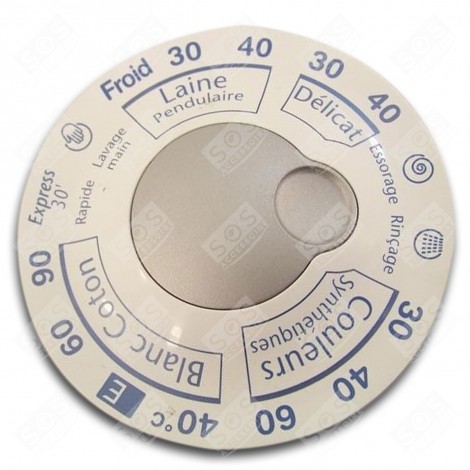 BOUTON DE COMMANDE MACHINE À LAVER, LAVE-LINGE - 52X0650