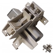 Poignéee de porte complete grise