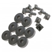 kit 8 roulettes de panier inferieur