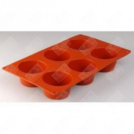 MOULE À MUFFINS EN SILICONE 6 EMPREINTES DIAM. 6CM HAUT. 4CM D'ORIGINE MACHINE À PAIN - 481281729404