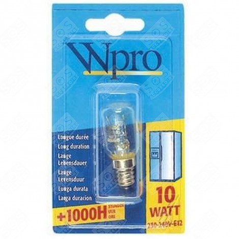 AMPOULE DISTRIBUTEUR E12 / T22 / 10W / 220V FRIGO, RÉFRIGÉRATEUR, CONGÉLATEUR - 481281728356