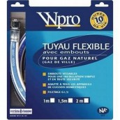 Flexible gaz naturel long. 1m durée de vie 10 ans