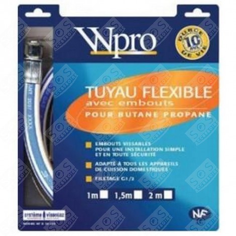 FLEXIBLE GAZ BUTANE PROPANE LONG. 1M DURÉE DE VIE 10 ANS D'ORIGINE FOUR, CUISINIÈRE - 481981729051