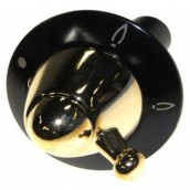 Manette bouton gaz noire