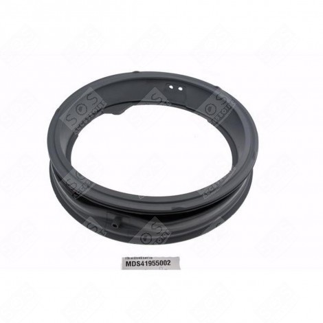 JOINT DE HUBLOT (MANCHETTE) AVEC RETOUR A LA CUVE TROU DE VIDANGE OUVERT - 2 TROUS OUVERT MACHINE À LAVER, LAVE-LINGE - MDS41955002, MDS64212801