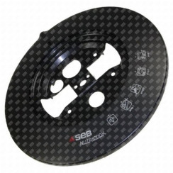 Flasque noire de couvercle