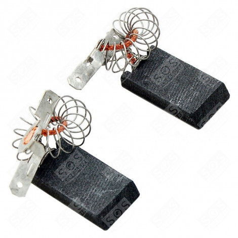 JEU DE 2 CHARBONS MOTEUR COMPATIBLE MACHINE À LAVER, LAVE-LINGE - 1689370