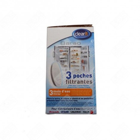 PACK DE 3 FILTRES BARAO FRIGO, RÉFRIGÉRATEUR, CONGÉLATEUR - 46X0824