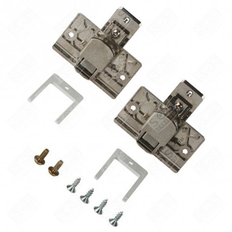 CHARNIERES-PORTE HABILLAGE ( X2 ) D'ORIGINE MACHINE À LAVER, LAVE-LINGE - 00031845 031845