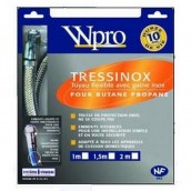 Tuyau de gaz TRESSINOX butane propane long. 2m garantie 10 ans