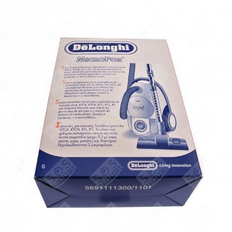 BOITE DE 5 SACS + 2 FILTRES ASPIRATEUR - 5591107700