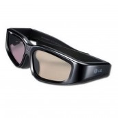 Lunettes actives 3D + cordon + lingette