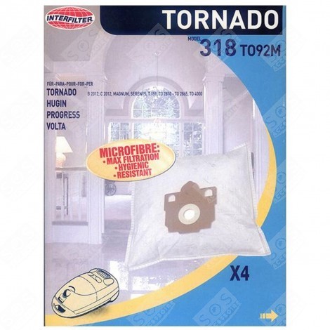 BOITE DE 4 SACS MICROFIBRES SERENYS ASPIRATEUR - 35600826