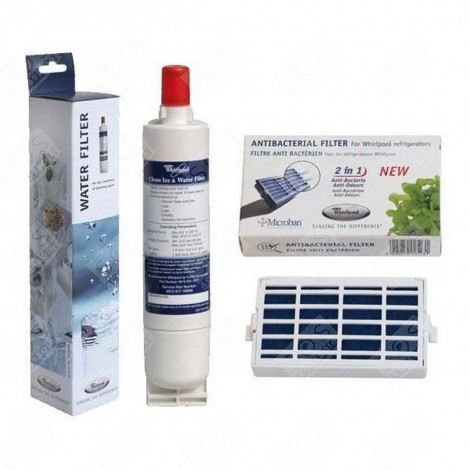 PACK 1 FILTRE MICROBAN 481248048172 + 1 FILTRE SBS002 481281729632 FRIGO, RÉFRIGÉRATEUR, CONGÉLATEUR - SBS002 MICROBAN