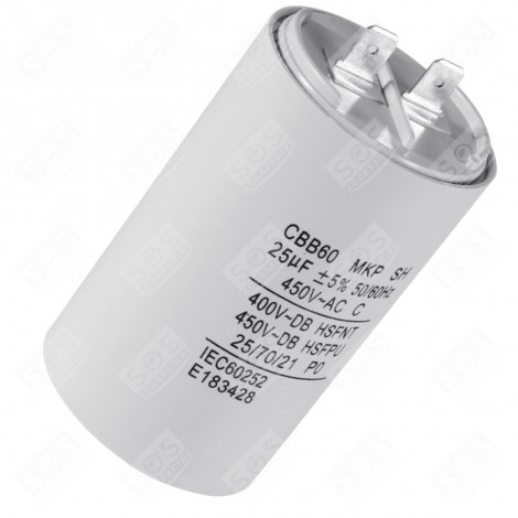 CONDENSATEUR 25MF D'ORIGINE NETTOYEUR VAPEUR - 9.085-013.0, 90850130