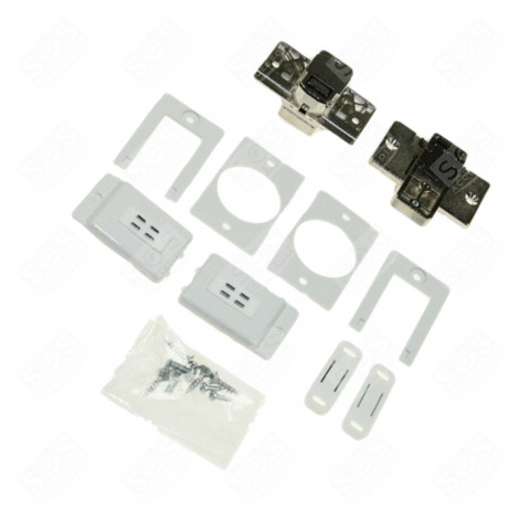 KIT CHARNIÈRES DE PORTE D'ORIGINE MACHINE À LAVER, LAVE-LINGE - 00610416