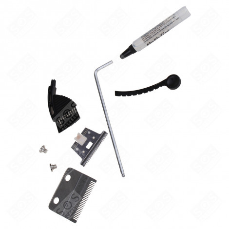 KIT COUTEAUX AVEC CLÉ, VIS, BROSSE ET CROCHET DE NETTOYAGE RASOIR, TONDEUSE - 35009500