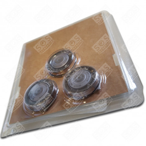 LOT DE 3 TÊTES DE RASAGE SERIE 5000 D'ORIGINE RASOIR, TONDEUSE - HQ850, 422203625841