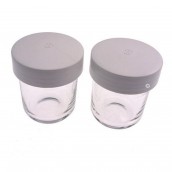 Lot de 2 pots verre + couvercle pour AT320