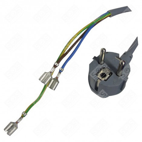 CABLE DE RACCORDEMENT GRIS (L :2.25M) MACHINE À LAVER, LAVE-LINGE - 469773