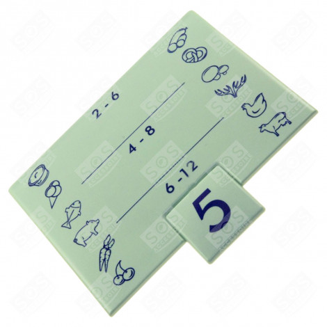 BANDEAU FRIGO, RÉFRIGÉRATEUR, CONGÉLATEUR - 7430220