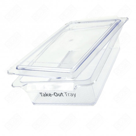 ENSEMBLE BAC COUVERCLE D'ORIGINE            -             367X234X95 MM FRIGO, RÉFRIGÉRATEUR, CONGÉLATEUR - DA97-17510A