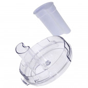 Couvercle de centrifugeuse avec poussoir