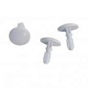 Lot de 3 boutons blancs Lot de 3 boutons blancs