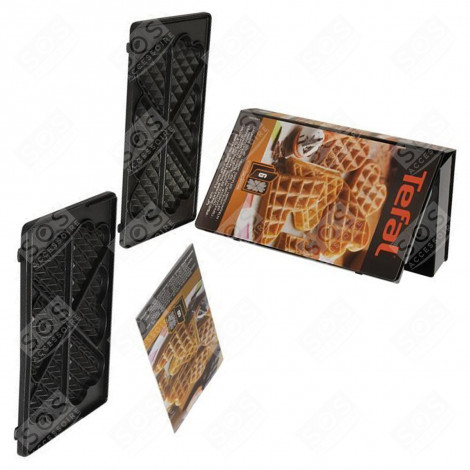 2 PLAQUES GAUFRE CŒUR GAUFRIER, CROQUE-MONSIEUR - XA800612