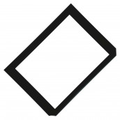 Vitre de porte intérieure d'origine  535X387 mm