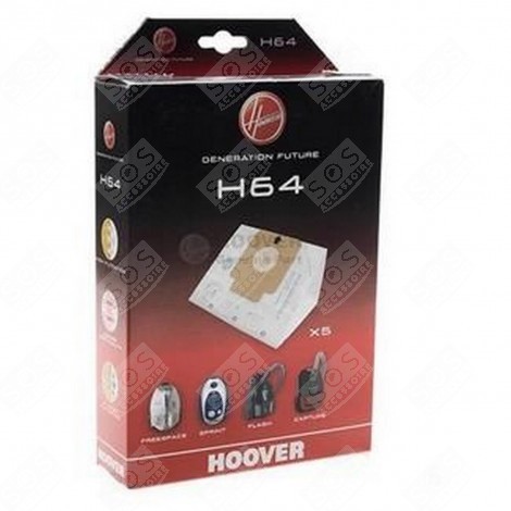 BOITE DE 5 SACS H64 ASPIRATEUR - 35600637
