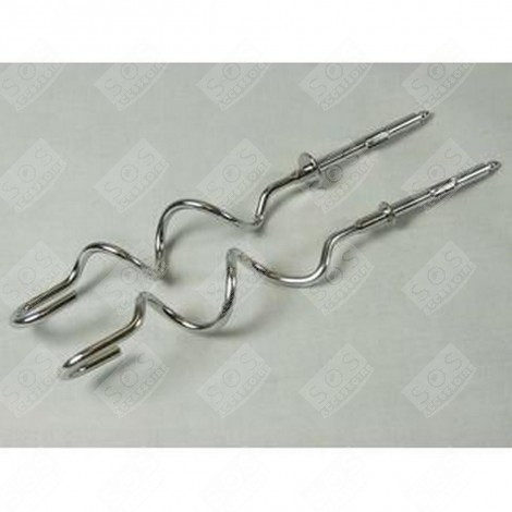 LOT DE 2 CROCHETS PETRISSEURS EN INOX ROBOT MÉNAGER - KW715332
