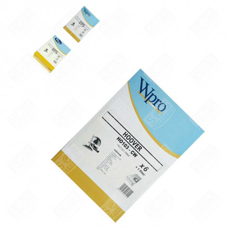 BOITE DE 6 SACS PAPIER ASPIRATEUR - 481281729662