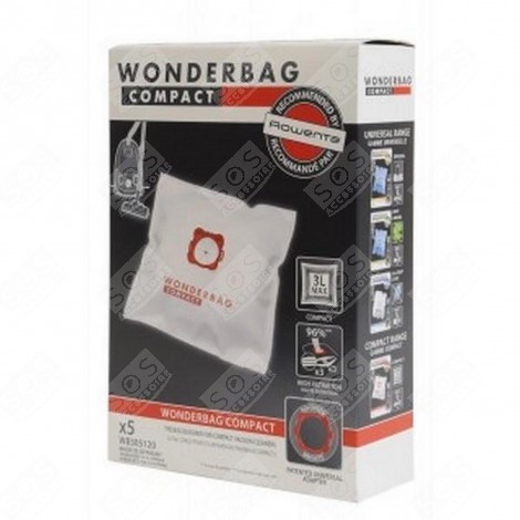 BOITE DE 5 SACS ASPIRATEUR - WB305120