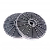 Lot de 2 filtres charbon DKF7 compatible  232X28 mm Lot de 2 filtres charbon DKF7 compatible  232X28 mm