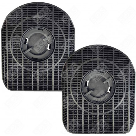 LOT DE 2 FILTRES À CHARBON TYPE 200   200 X 180 X 28 MM HOTTE - 481281718522, CHF200