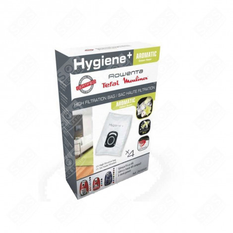 BOITE DE 4 SACS HYGIENE+ AROMATIC FLEUR ASPIRATEUR - ZR200920