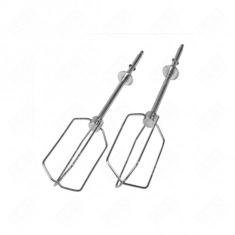 LOT DE 2 FOUETS D'ORIGINE POUR MIXEUR MANUEL ROBOT MÉNAGER - 4055076246