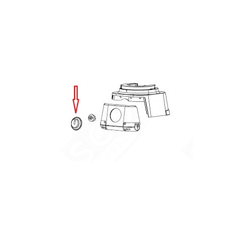 BOUTON COMMANDE BLANC ROBOT MÉNAGER - MS-0A07719